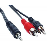 2RCA/Jack kábel 2xCinch-Jack 3,5 stereo, 3m
