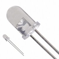 LED 5mm modrá čírá 10cd/25mA 20°3,5V 5x8, 7mm