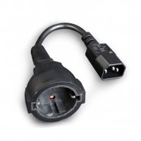 Napájací kábel C14 Samec/Schuko Samica PC