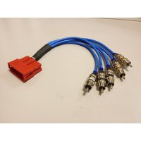 RAH3221 redukcia OEM rádia mini ISO 5xRCA