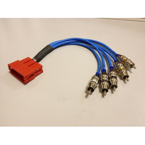 RAH3221 redukcia OEM rádia mini ISO 5xRCA